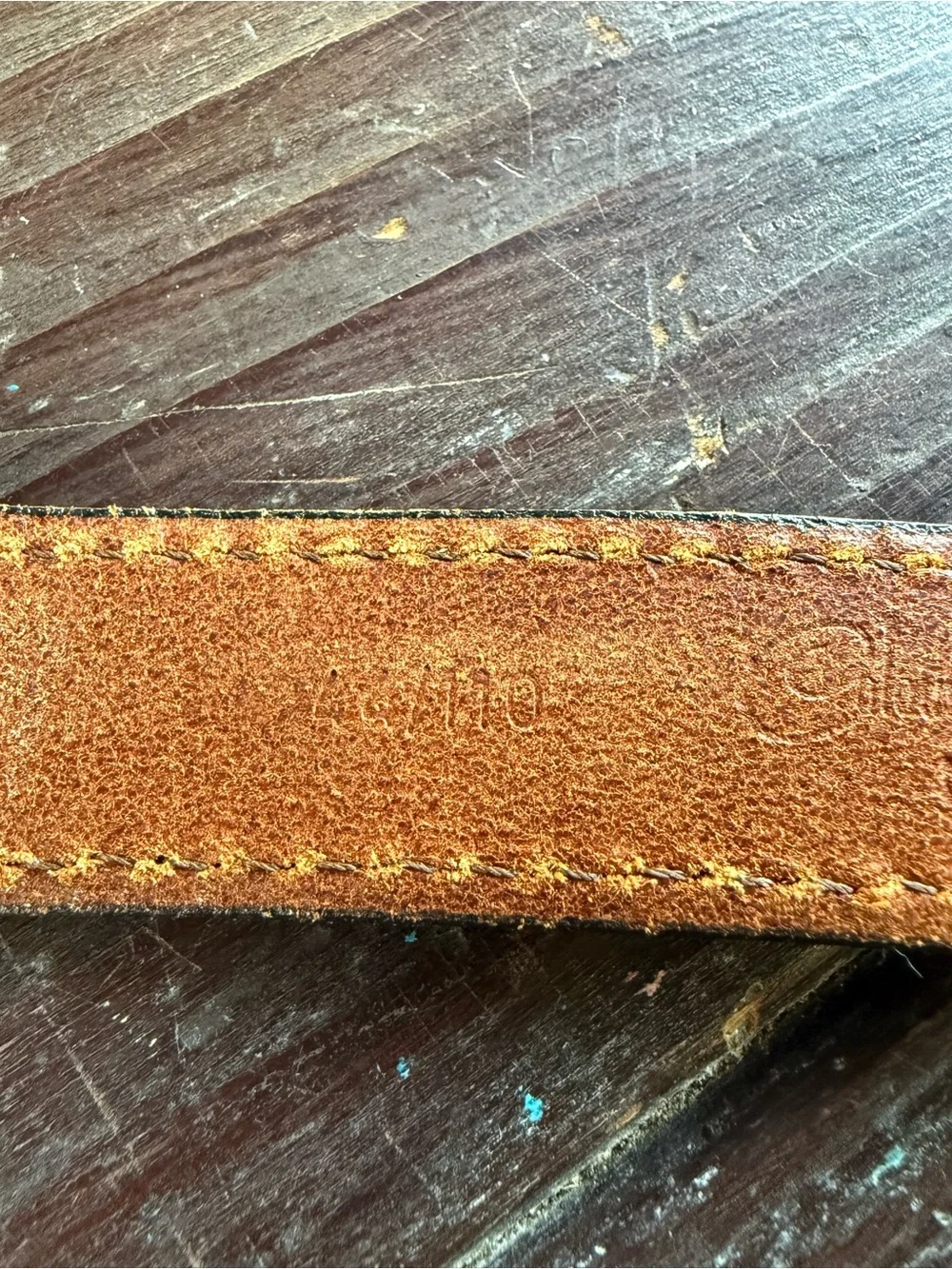 Colours By Alexander Julian’s Brown Leather Belt Size 49